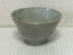 【 時代物 李朝 井戸茶碗 】 高麗 高麗茶碗 口径 約15.0cm 共箱なし ■ 茶道 茶道具 陶器 陶芸 古陶磁器 陶磁器 ■ 茶道家所蔵品 駒A 和003