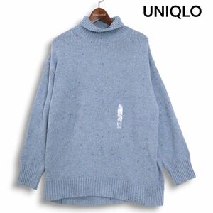 【新品 23AW】 UNIQLO :C ユニクロシー 秋冬 ウール混♪ ソフト ニット ハイネック セーター Sz.L　レディース 未使用　K4T01422_9#K