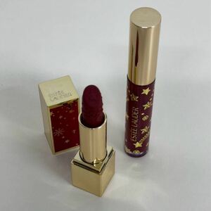 【未使用】ESTEE LAUDER エスティローダー リップ2本 リミテッドエディション リップスティックB13/リップグロスC33 