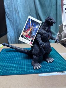 ゴジラ　ソフビ　GODZILLA バンダイ　BANDAI 東宝　特撮　ヒーロー　タグ付き　スペースゴジラ　1994 怪獣　当時物　2