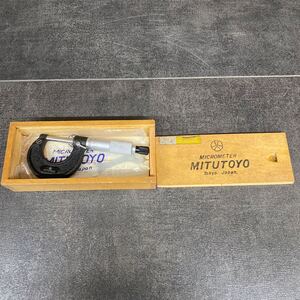 中古　美品　お得　 ミツトヨ Mitutoyo ケース付 MICROMETER 0-25 0.01mm マイクロメーター　三豊製作所　 測定器　希少