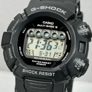 良品 G-SHOCK GW-9000-1JF MUDMAN マッドマン タフソーラー 電波受信 電波ソーラー マルチバンド5 ブラック デジタル マッドレジスト