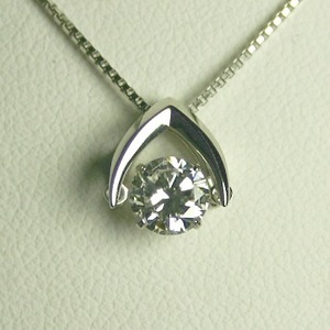 ダンシングストーン ダイヤモンド ネックレス 一粒 1.0ct 鑑定書付 1.00ctup Eカラー FLクラス 3EXカット H&C CGL