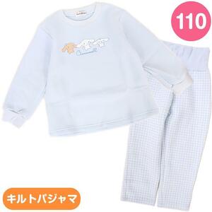 シナモロール キッズキルトパジャマ(腹巻き付き) 110cm 長袖 ルームウェア 子供服 寝間着上下セット サンリオ sanrio キャラクター