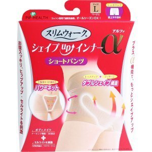 新品 決算特価！ スリムウォーク シェイプUPインナーα ショートパンツ Lサイズ ベージュ