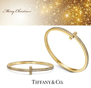 Tiffany&Co.☆￥324万 未使用☆T ワン ダイヤ 2.37ct & 18Kイエローゴールド バングル