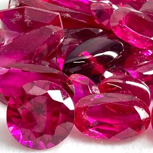 1円〜!!≪ルビーおまとめ195.5ct≫j 約39.1g ルース 裸石 宝石 ジュエリー jewelry ruby corundum コランダム 紅玉 w4マ8