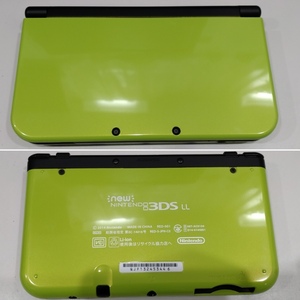 1円～ 現状品 動作確認済 NINTENDO New ニンテンドー 3DS LL ライム × ブラック 本体 任天堂 ゲーム機