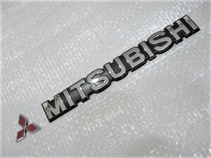 ★希少 MITSUBISHI スリーダイヤ ランサー? ターボ？ 三菱 LANCER 輸出仕様 ミツビシ ロゴ エンブレム 2点 旧車 中古