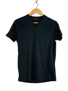 PRADA◆Tシャツ/XS/コットン/BLK/無地/UJM493