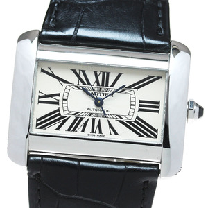 カルティエ CARTIER W6300755 タンクディバンLM 自動巻き メンズ _816398【ev15】