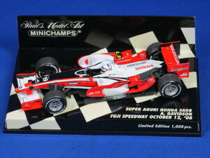 ★SAF1 SA08 アンソニー・ディビッドソン FUJI SPEEDWAY OCT,12, ‘08 (403 080019) 1/43 　 Minichamps製 　(管:MC-076)