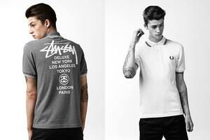 stussy FRED PERRY コラボ30年記念アイテム ポロシャツ 白 サイズ40 未開封新品 ステューシー フレッドペリー