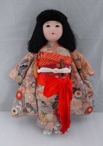 日本人形 女の子 着物 人形 レトロ 昭和レトロ アンティーク ビンテージ 玩具 ぷらえ