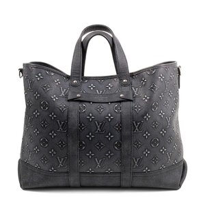 LOUIS VUITTON ルイヴィトン トロリー・トート M21371 2WAY ショルダー モノグラム×カウハイドレザー 黒 2023春夏プレコレクション