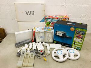 h1213-24★ ゲーム機器 任天堂 本体 ソフト Wii Wii U 太鼓の達人 付属 ハンドル ポケモンバトルレボリューション スポーツリゾート 大量