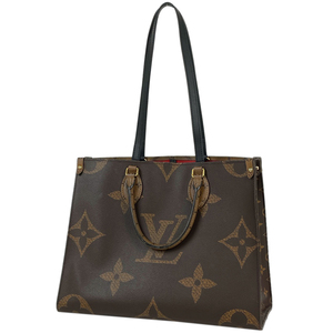 ルイ・ヴィトン Louis Vuitton オンザゴー MM 2WAY モノグラムリバース トートバッグ モノグラムジャイアント ブラウン M45321【中古】