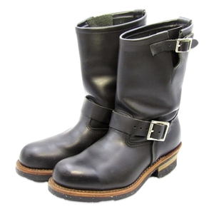 REDWING レッドウィング US6.5D 24.5cm エンジニアブーツ 2268 2008年製 スチールトゥ プルオンブーツ 黒 ブラック クローム 35003681