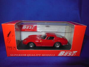 1/43　入手困難　BEST MODEL　フェラーリ　FERRARI　275　GTB/4　1966年　プレーンモデル　RED　イタリア製　MADE IN ITALY