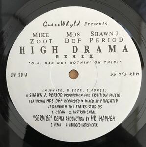 Mike Zoot / High Drama Remix / Mos Def / Shawn J. Period / EZ Elpee / 12インチ美品