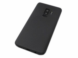 Galaxy S9+ SC-03K SCV39 ギャラクシー S9+ プラス SAMSUNG サムスン docomo AU ジャケット 無地 PC ハードタイプ ケース カバー ブラック