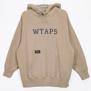 WTAPS ダブルタップス 17AW DESIGN HOODED/SWEATSHIRT.COTTON デザイン フーデッド スウェットシャツ フーディー パーカー グレージュ Octz