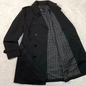 極美品 バーバリー ブラックレーベル トレンチ コート ノバチェック 黒 M BURBERRY BLACKLABEL ジャケット ブルゾン アウター