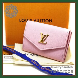 未使用☆極美品☆Louis Vuitton ルイヴィトン ポルトフォイユ ロックミニ 三つ折り財布 ピンク フラワー 日本限定カラー