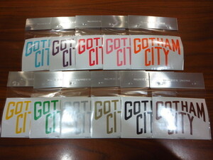 NUMBER (N)INE ナンバーナイン (S02-NA022B) 2002年 当時物 GOTHAM CITY ゴッサムシティ ステッカー 11色 セット 新品 未使用品 白ベース