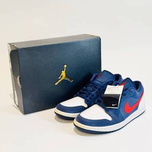 甲MJ19020　1円スタート/新品未使用/箱/タグ付/28.5cm/本物/ナイキ エアジョーダン1/NIKE AIR JORDAN 1 LOW SE/CZ8454-400/ロイヤル/レッド