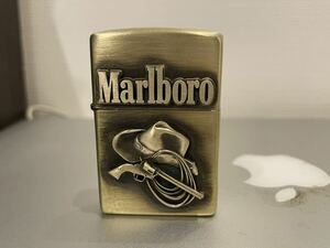 1円 ZIPPO ライター マルボロ Marlboroジッポ Zippoオイルライター真鍮製 中古品 喫煙グッズ ジッポー 火花確認済R674365