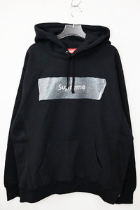 シュプリーム SUPREME × SWAROVSKI 19SS BOX LOGO HOODED SWEATSHIRT XL BLACK スワロフスキー ボックスロゴ パーカー フーディ ブラック