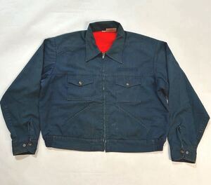 裏ボア 70s 80s Dickies コットン ワークジャケット IDEAL フルジップ ビンテージ / 70年代 80年代 USA製 ディッキーズ ビッグサイズ XL 