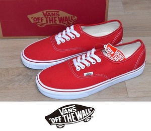 【訳あり品】新品 VANS オーセンティック 28cm AUTHENTIC VN000EE3RED バンズ ★