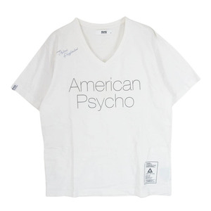 NEIGHBORHOOD ネイバーフッド American Psycho SVG アメリカンサイコ Vネック 半袖 Tシャツ カットソー ホワイト系 2【中古】