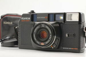 【美品】Just pint Konica C35 MFD 35mm Point＆Shoot, Body cap & Filter コニカ 676@nN