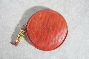 [QS][K47695KP] LOEWE ロエベ 丸形 コインケース 小銭 レザー ベラスケス テラコッタ