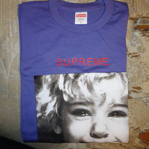 即決 supreme 2015 aw crybaby tee dust purple