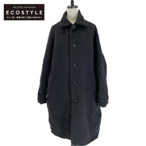 美品/ CASEY CASEY ケイシーケイシー 21HM172 BIG BLOBBY COAT - NIGGLE シングル コート M ブラック メンズ