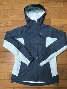 Columbia OMNI-TECH (WATERPROOFBREATHBLE) WOMEN’S FULL-ZIP JACKET size-S(着丈65身幅49) 中古(超美品-数回使用) 送料無料 NCNR