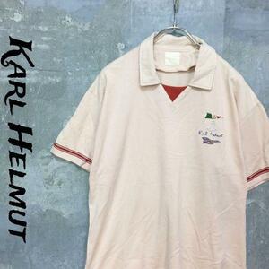 Karl Helmut/カールヘルム 半袖 Tシャツ ポロシャツ ピンク メンズ