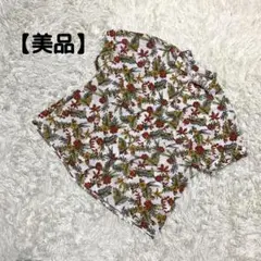 【GLOBAL WORK】 美品 半袖ブラウス 薄手生地 花柄 派手 夏 L