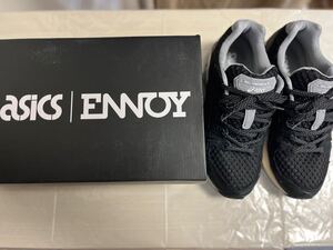 1回 短時間着用 美中古 ENNOY × Asics Gel-Nimbus 9 Black/Sheet Rock (1201A986-002) 28.0cm エンノイ アシックス シューズ スニーカー