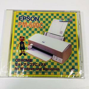 動作未確認 ジャンク エプソン EPSON PM-600C CD-ROM版セットアップマニュアル for Windows and Macintosh