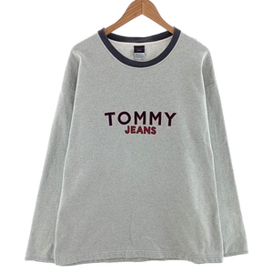 古着 トミーヒルフィガー TOMMY HILFIGER JEANS ロゴスウェットシャツ トレーナー メンズXL相当 /eaa403111