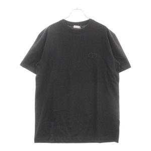 DIOR ディオール CD Icon T-Shirts CDアイコンロゴ刺繍 半袖Tシャツ カットソー ブラック 943J605A0554