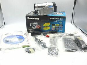 ◎Panasonic パナソニック NV-GS70K-S 3CCD デジタルビデオカメラ 簡易通電確認 充電器無し 長期個人保管品 現状品