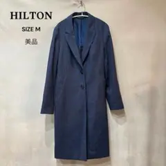 【美品】 HILTON ヒルトン ロング テーラード ジャケット コート