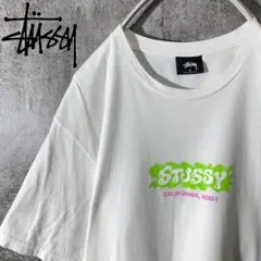 [大人気]　ステューシー　Tシャツ　プリント◎　センターロゴ　シンプル◎　レア◎