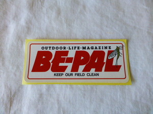 BE-PAL ビーパル ステッカー ビーパル BE-PAL OUTDOOR・LIFE・MAGAZINE KEEP OUR FIELD CLEAN フライフィッシング かげろう